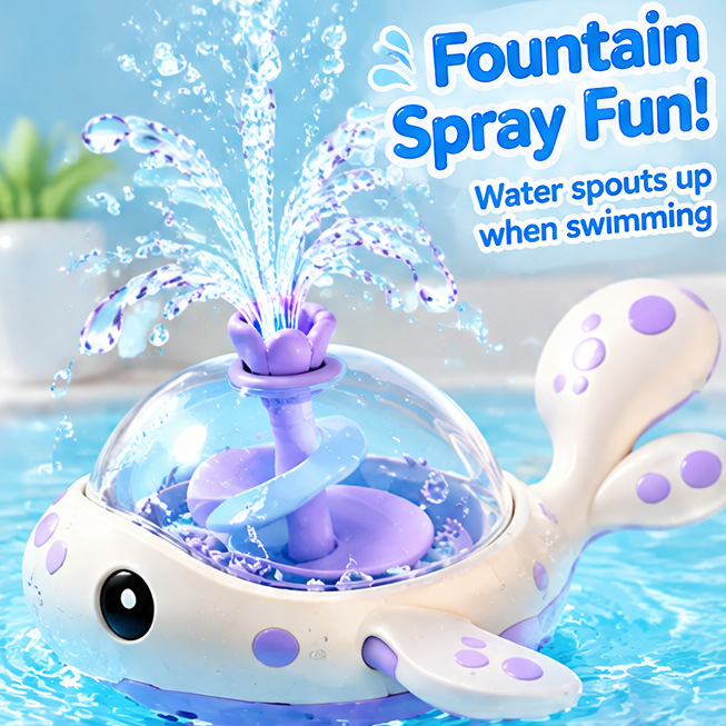 Adorable Wind-Up Bath Toys Set - 3 Unique Sea Creatures - Octopus, Whale Fountain, and Crawling Caterpillar - Floating Water Toys for Toddlers & Kids, Perfect Bathtub Fun & Gifts