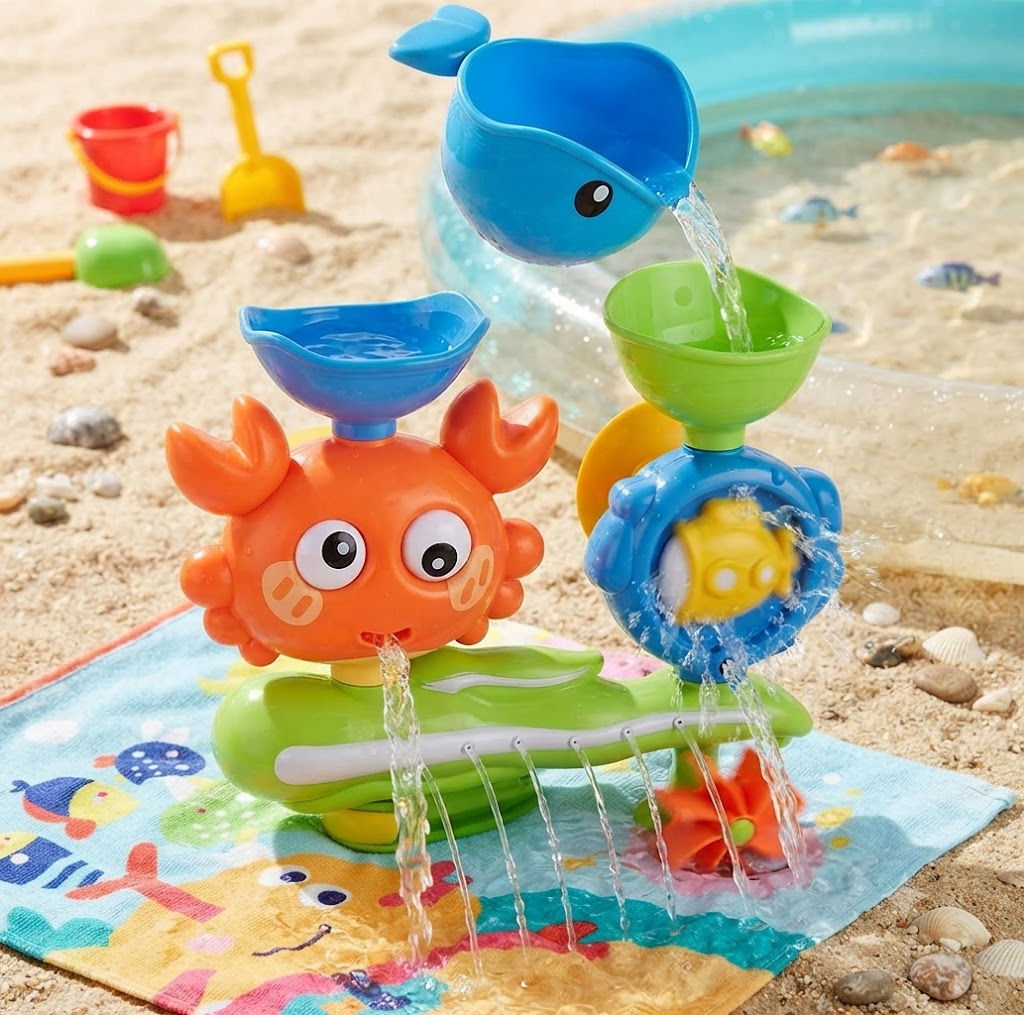 Kids Suction Cup Water Spinner Bath Toy Set – Fun Interactive Sensory Wall Toys, Safe ABS Bath Toys for Boys & Girls