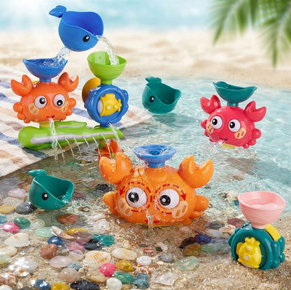 Kids Suction Cup Water Spinner Bath Toy Set – Fun Interactive Sensory Wall Toys, Safe ABS Bath Toys for Boys & Girls