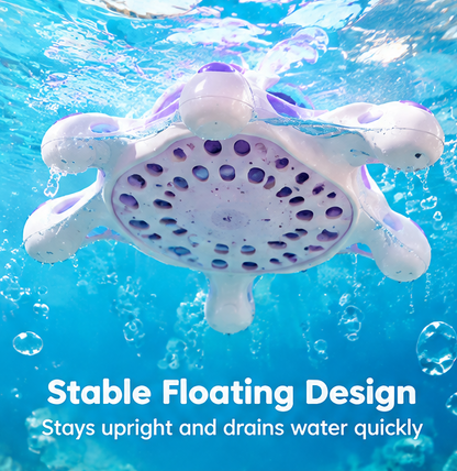 Magical Fishing & Ocean Cave Bath Toy Set - Interactive Magnetic Fishing Rod with Glowing Jellyfish Design, Floating Cave House & Colorful Swimming Fish - Toddler Bathtub & Pool Water Play Set