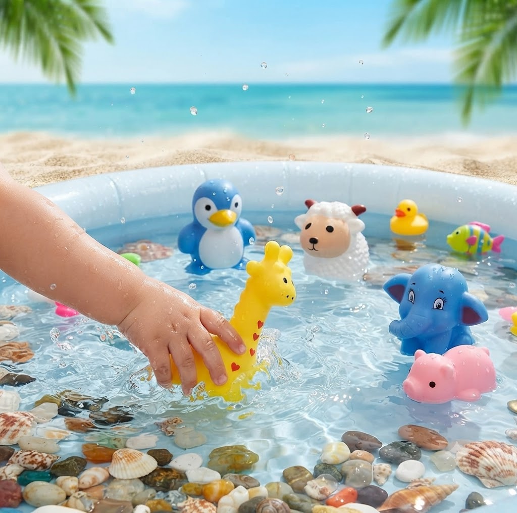 Squeezable Animal Floating Water Toys for Kids – Swimming Pool & Bath Toys, Fun Party Favors & Goodie Bag Fillers