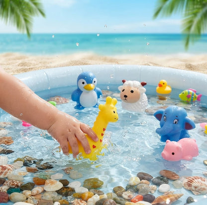 Squeezable Animal Floating Water Toys for Kids – Swimming Pool & Bath Toys, Fun Party Favors & Goodie Bag Fillers