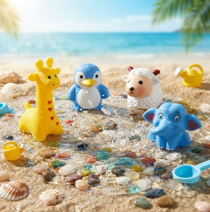 Squeezable Animal Floating Water Toys for Kids – Swimming Pool & Bath Toys, Fun Party Favors & Goodie Bag Fillers